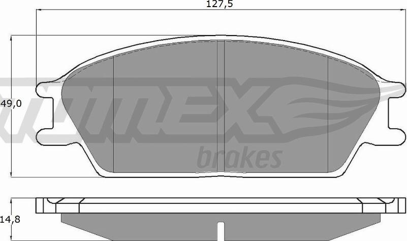 TOMEX brakes TX 11-06 - Тормозные колодки, дисковые, комплект autosila-amz.com