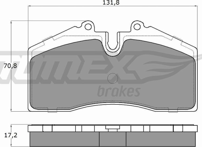 TOMEX brakes TX 18-01 - Тормозные колодки, дисковые, комплект autosila-amz.com