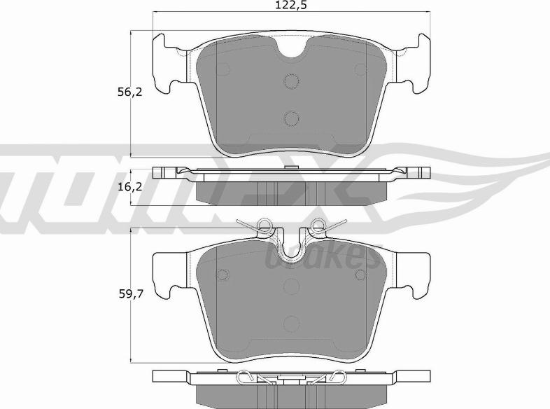 TOMEX brakes TX 18-16 - Тормозные колодки, дисковые, комплект autosila-amz.com