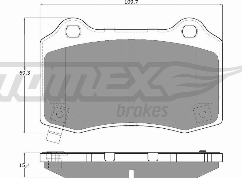 TOMEX brakes TX 18-81 - Тормозные колодки, дисковые, комплект autosila-amz.com