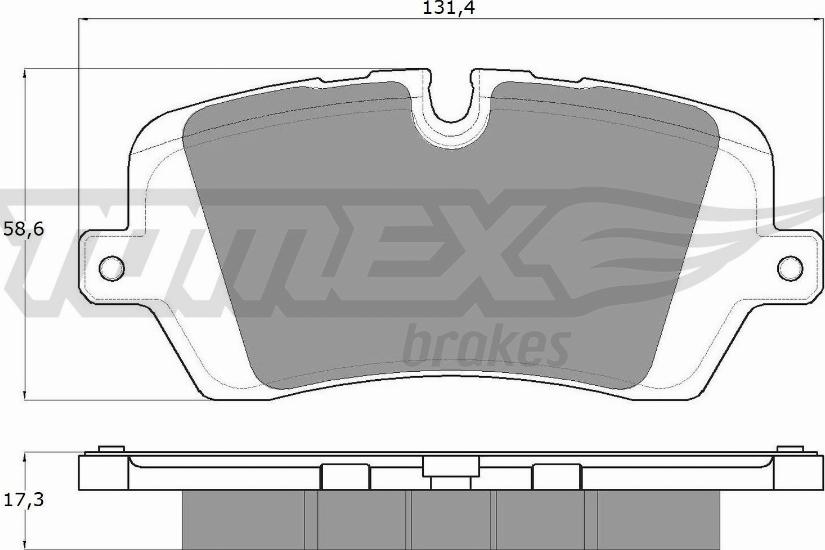 TOMEX brakes TX 18-34 - Тормозные колодки, дисковые, комплект autosila-amz.com