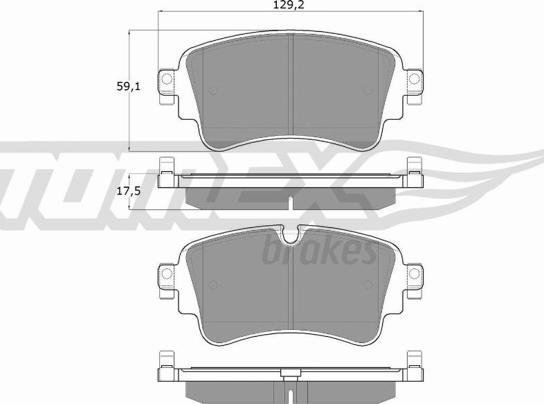 TOMEX brakes TX 18-23 - Тормозные колодки, дисковые, комплект autosila-amz.com