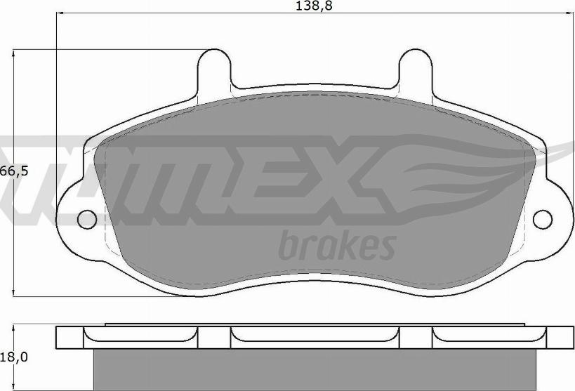 TOMEX brakes TX 13-01 - Тормозные колодки, дисковые, комплект autosila-amz.com