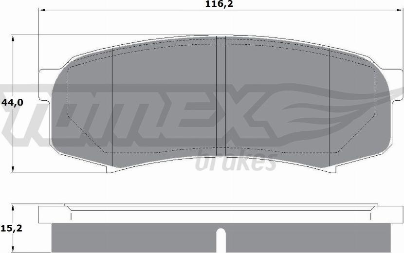 TOMEX brakes TX 13-83 - Тормозные колодки, дисковые, комплект autosila-amz.com