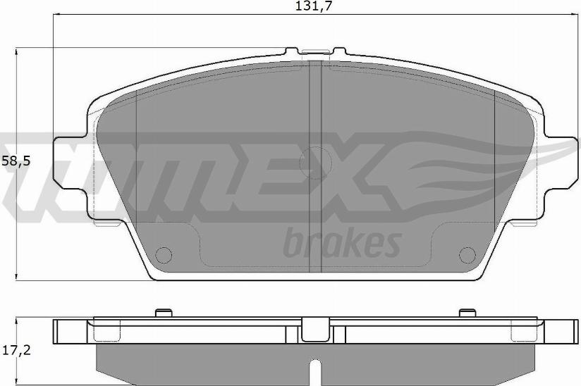 TOMEX brakes TX 12-94 - Тормозные колодки, дисковые, комплект autosila-amz.com