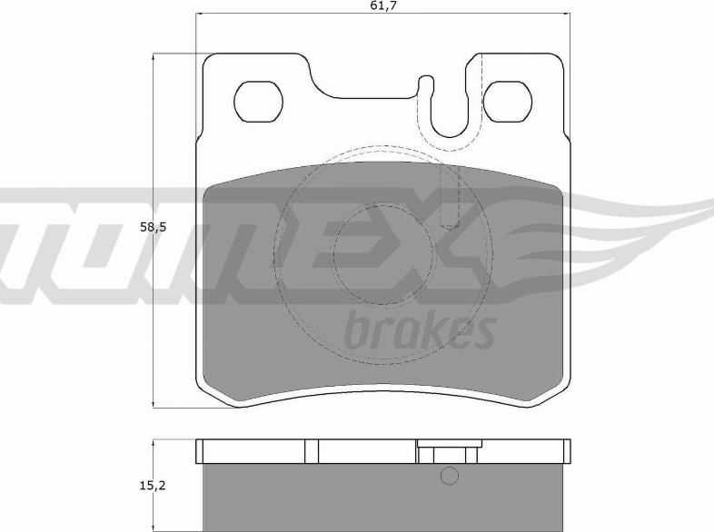 TOMEX brakes TX 12-33 - Тормозные колодки, дисковые, комплект autosila-amz.com