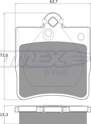 TOMEX brakes TX 12-29 - КОЛОДКИ ТОРМОЗНЫЕ ДИСКОВЫЕ autosila-amz.com