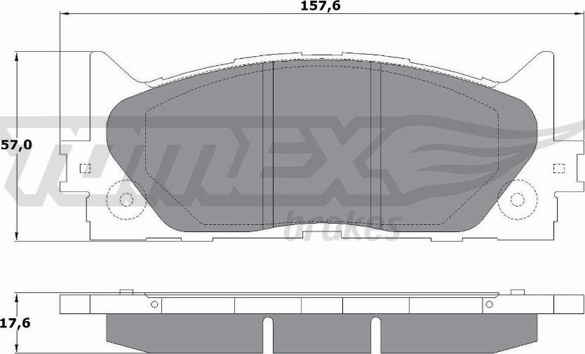 TOMEX brakes TX 17-59 - Тормозные колодки, дисковые, комплект autosila-amz.com