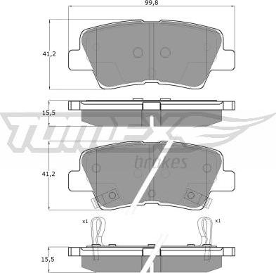 Mobis 58302D3A00 - Тормозные колодки, дисковые, комплект autosila-amz.com