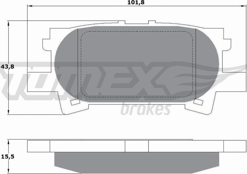 TOMEX brakes TX 17-64 - Тормозные колодки, дисковые, комплект autosila-amz.com