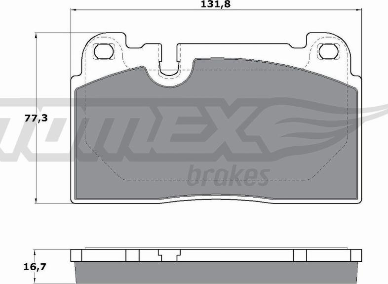 TOMEX brakes TX 17-14 - Тормозные колодки, дисковые, комплект autosila-amz.com