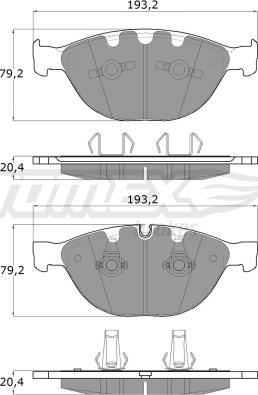 TOMEX brakes TX 17-37 - Колодки тормозные дисковые autosila-amz.com