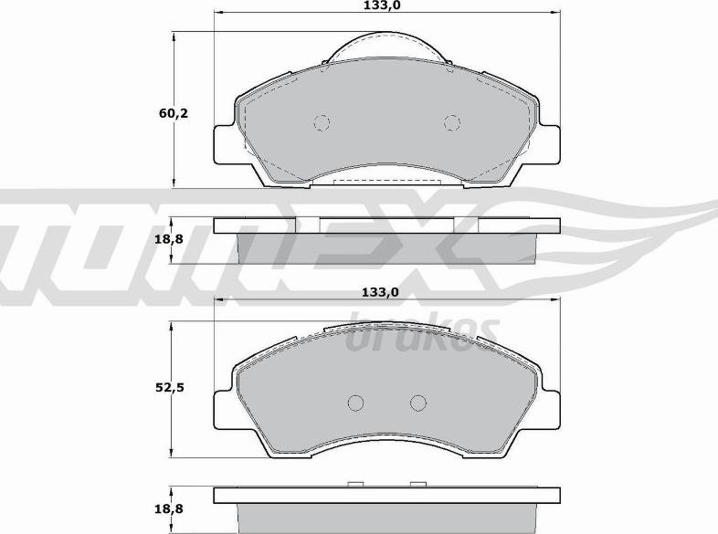 TOMEX brakes TX 17-28 - Тормозные колодки, дисковые, комплект autosila-amz.com