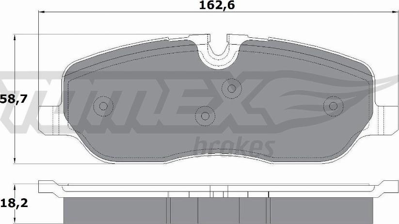 TOMEX brakes TX 17-71 - Тормозные колодки, дисковые, комплект autosila-amz.com