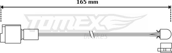 TOMEX brakes TX 30-95 - Сигнализатор, износ тормозных колодок autosila-amz.com