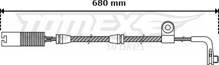 TOMEX brakes TX 30-46 - Сигнализатор, износ тормозных колодок autosila-amz.com