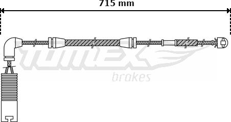 TOMEX brakes TX 30-42 - Сигнализатор, износ тормозных колодок autosila-amz.com