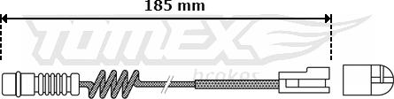 TOMEX brakes TX 30-54 - Сигнализатор, износ тормозных колодок autosila-amz.com