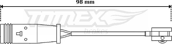 TOMEX brakes TX 30-64 - Сигнализатор, износ тормозных колодок autosila-amz.com