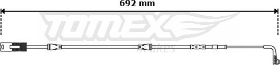 TOMEX brakes TX 30-68 - Сигнализатор, износ тормозных колодок autosila-amz.com