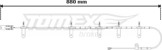 TOMEX brakes TX 30-63 - Сигнализатор, износ тормозных колодок autosila-amz.com