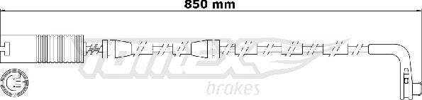 TOMEX brakes TX 30-80 - Сигнализатор, износ тормозных колодок autosila-amz.com