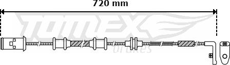 TOMEX brakes TX 30-39 - Сигнализатор, износ тормозных колодок autosila-amz.com
