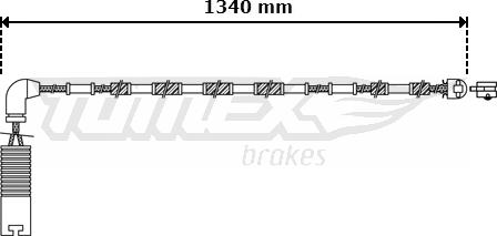 TOMEX brakes TX 30-38 - Сигнализатор, износ тормозных колодок autosila-amz.com