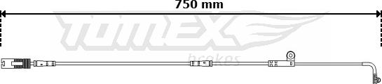 TOMEX brakes TX 30-74 - Сигнализатор, износ тормозных колодок autosila-amz.com