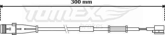 TOMEX brakes TX 30-70 - Сигнализатор, износ тормозных колодок autosila-amz.com