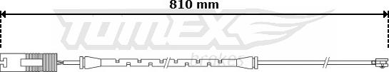 TOMEX brakes TX 30-77 - Сигнализатор, износ тормозных колодок autosila-amz.com