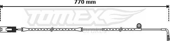 TOMEX brakes TX 31-09 - Сигнализатор, износ тормозных колодок autosila-amz.com