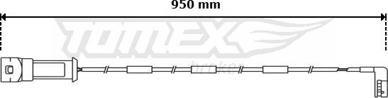 TOMEX brakes TX 31-06 - Сигнализатор, износ тормозных колодок autosila-amz.com