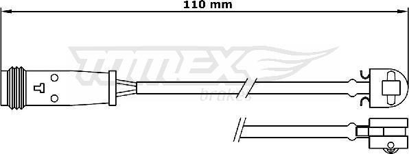 TOMEX brakes TX 31-17 - Сигнализатор, износ тормозных колодок autosila-amz.com