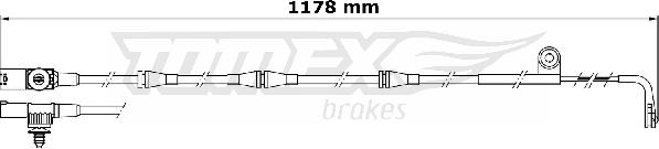 TOMEX brakes TX 31-32 - Сигнализатор, износ тормозных колодок autosila-amz.com