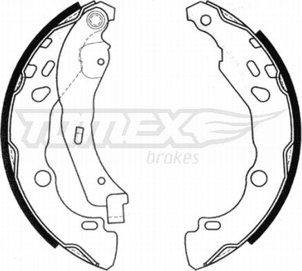 TOMEX brakes TX 20-99 - Комплект тормозных колодок, барабанные autosila-amz.com