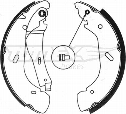 TOMEX brakes TX 20-95 - Комплект тормозных колодок, барабанные autosila-amz.com