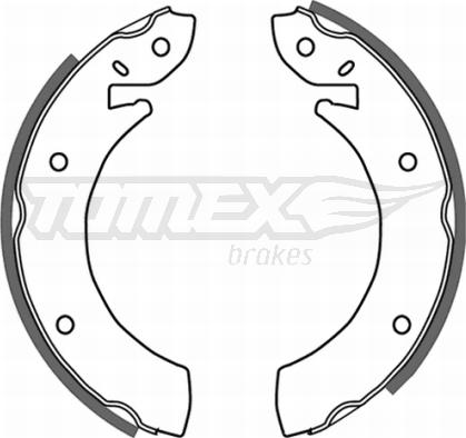 TOMEX brakes TX 20-96 - Комплект тормозных колодок, барабанные autosila-amz.com