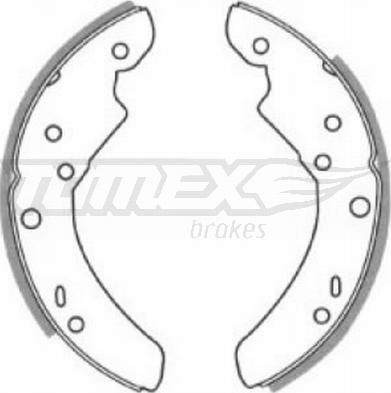 TOMEX brakes TX 20-90 - Комплект тормозных колодок, барабанные autosila-amz.com