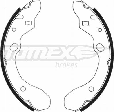 TOMEX brakes TX 20-91 - Комплект тормозных колодок, барабанные autosila-amz.com
