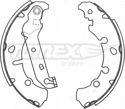 TOMEX brakes TX 20-93 - Комплект тормозных колодок, барабанные autosila-amz.com