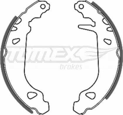 TOMEX brakes TX 20-45 - Комплект тормозных колодок, барабанные autosila-amz.com