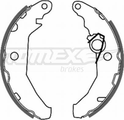 TOMEX brakes TX 20-46 - Комплект тормозных колодок, барабанные autosila-amz.com