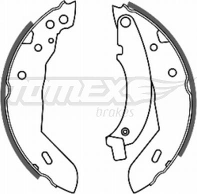 TOMEX brakes TX 20-40 - Комплект тормозных колодок, барабанные autosila-amz.com