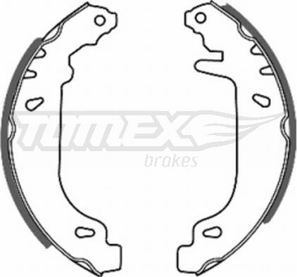 TOMEX brakes TX 20-41 - Комплект тормозных колодок, барабанные autosila-amz.com