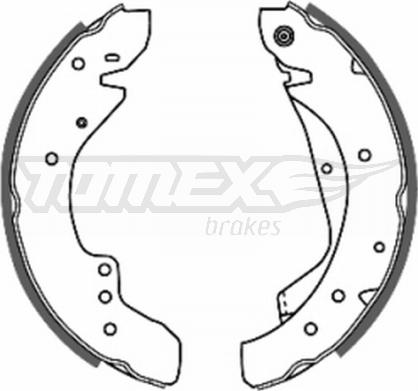TOMEX brakes TX 20-59 - Комплект тормозных колодок, барабанные autosila-amz.com
