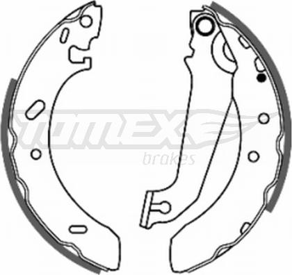 TOMEX brakes TX 20-54 - Комплект тормозных колодок, барабанные autosila-amz.com