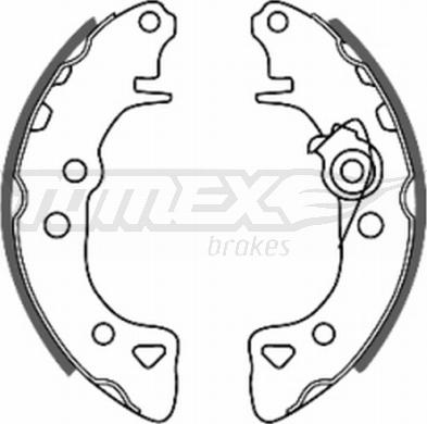 TOMEX brakes TX 20-55 - Комплект тормозных колодок, барабанные autosila-amz.com