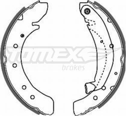 TOMEX brakes TX 20-50 - Комплект тормозных колодок, барабанные autosila-amz.com