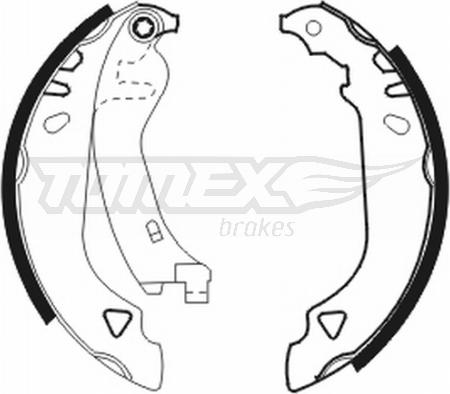 TOMEX brakes TX 20-64 - Комплект тормозных колодок, барабанные autosila-amz.com